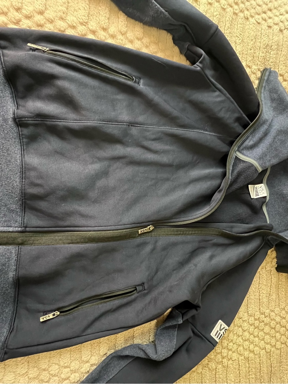 Victoria's Secret Navy Zip-Up Performance Jacket